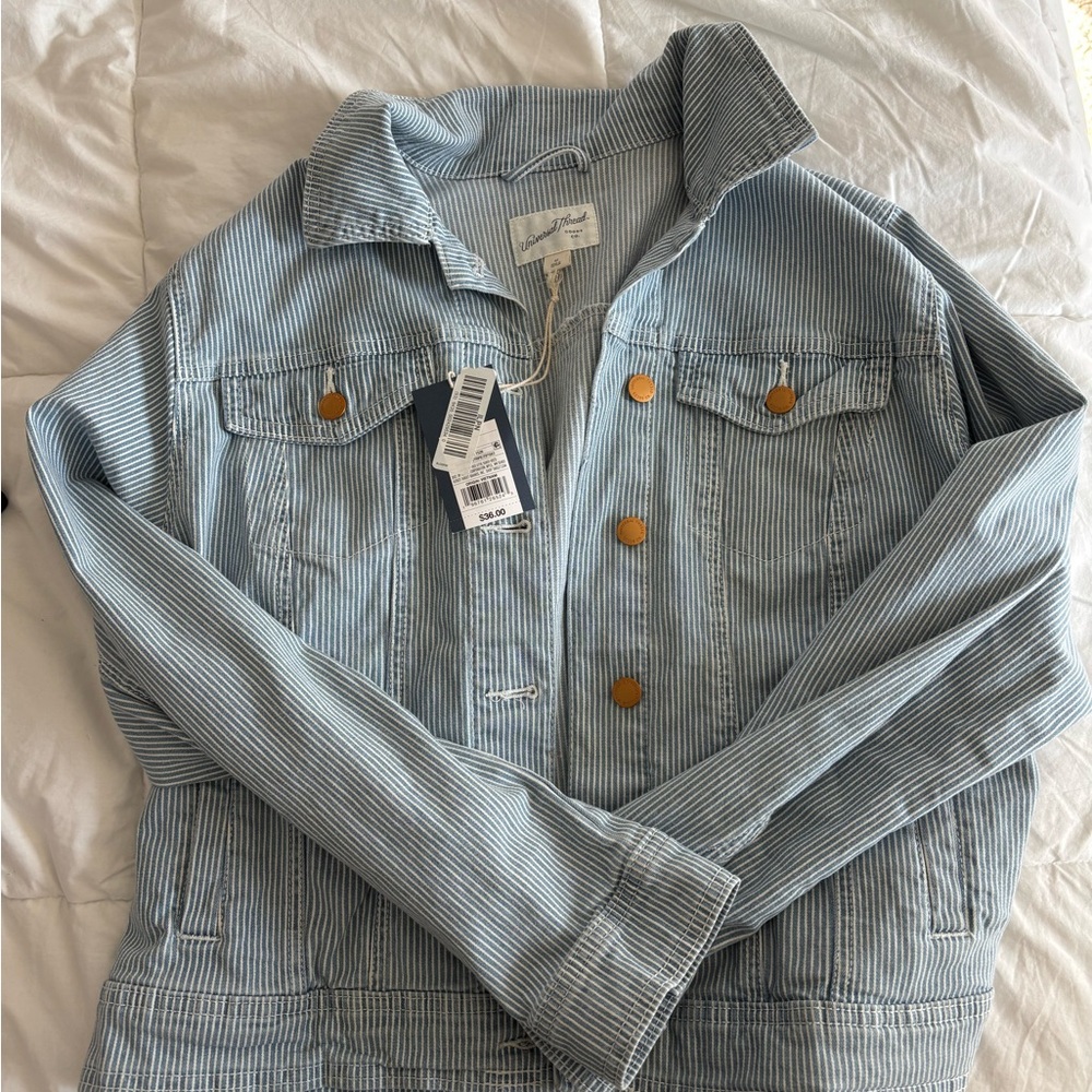 Striped Denim Jacket